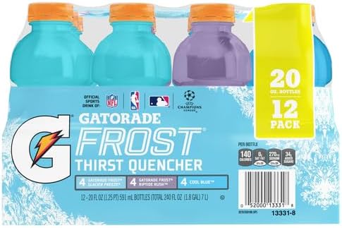Gatorade Frost Thirst Quencher Variety Pack, 20 Ounce Bottles (Pack of 12)