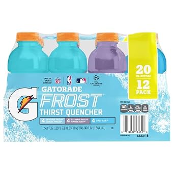 Gatorade Original Thirst Quencher 3-Flavor Frost Variety Pack, 20 Fl Ounce - Pack of 12