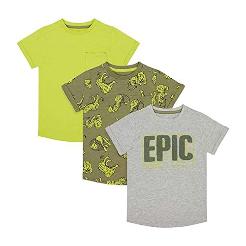 Image of Mothercare Solid Cotton Infant Boys T-Shirt (S21YB397-P)