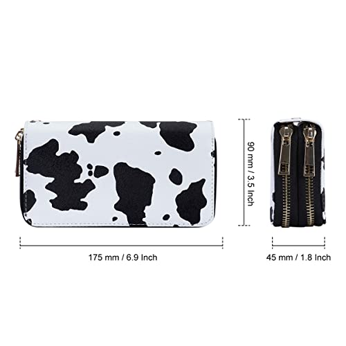 Image of XEYOU Double Zipper Long Clutch Wallet Cellphone Wallet for Women with Removable Wristlet Strap for Credit Card, Cash, Coin, Bill
