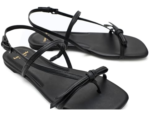 Image of kate spade new york Loop Smooth Leather Flat Sandal