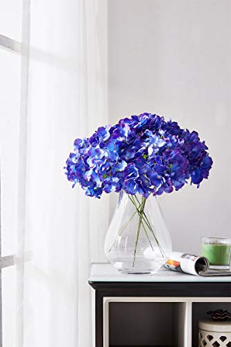 Kislohum Artificial Hydrangea Flower 10 Heads Lavender Hydrangea Silk Flowers Head For Wedding Centerpieces Bouquets Diy Floral Decor Home Decoration With Long Stems #TOP3