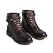VELEZ Top Grain Leather Boots For Men - Handmade Lace-Up Shoes - Mens Vintage Ankle Boot - Age Look Sole - Casual Dress Fashion Business Travel Work Shoe Dark Brown 10