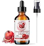 NEW Pomegranate Seed Oil. 4oz. Cold-pressed. Unrefined. Organic. 100% Pure. Antioxidant-rich. Hexane-free. Rejuvenates Skin. Softens Hair. Natural Moisturizer. For Hair, Skin, Nails, Stretch Marks.
