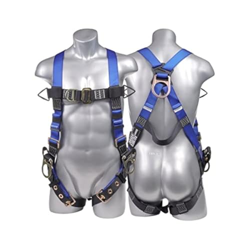 Image of Construction Harness 5 Point Adjustment, Back D-Ring, Grommet Legs, Multiple Styles I OSHA ANSI Compliant