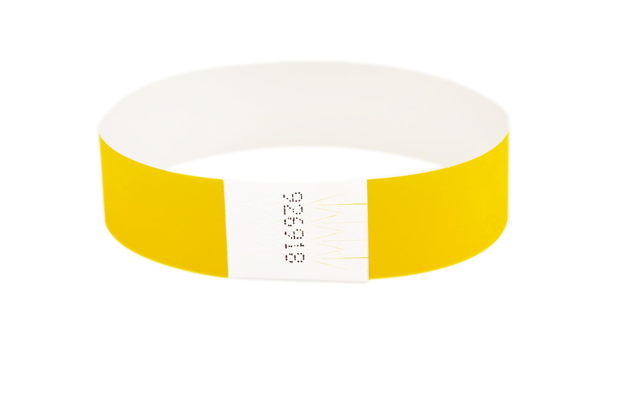 Bracelet papier couleur événement Yellow 19x250 mm 500 pièce | Bracelet evenementiel d'identification, entrée, évènement festival event concert, d'entrée