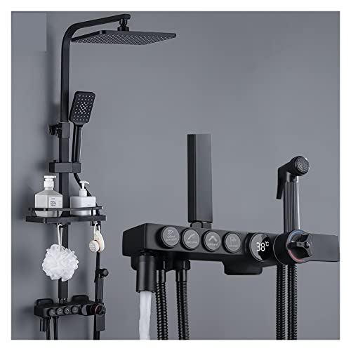 Panneau de douche avec étagère de salle de bain pour rénover un espace bien-être
