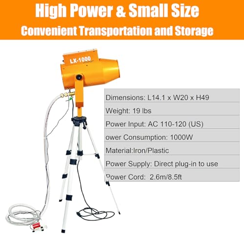 LANGXUN 1000W Summer Foam Party Machine, Kids Water Play Foam Blaster with Super Soaker Nozzles - Outdoor Pool Party Foam Cannon for Backyard, Splash Pad, Summer Camp