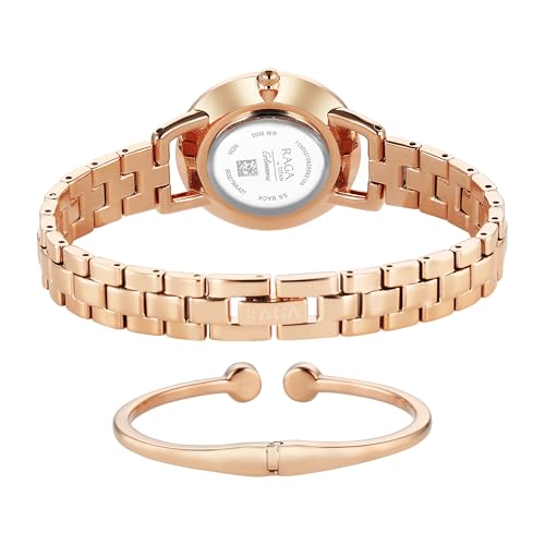 Image of Titan Raga Glimmers Quartz Red Round Dial Women's Watch - 95327WM01F
