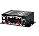 12V 400W Aluminium HiFi Audio Verstärker Auto Stereo Mini Power Amplifier, Stereo-Audioverstärker für Heimautos, Motorräder