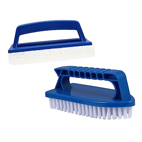 BESPORTBLE 2pcs Swimming Pool Cleaning Brush Plastic Pool Brush Handheld