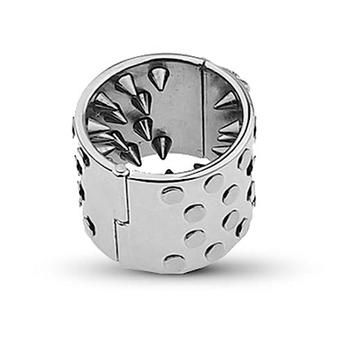 ペニスリング陰嚢リングスパイク付きステンレス鋼睾丸リングペニス拷問 CBT ペニス刺激大人のおもちゃボンデージ貞操ロック SM スレーブ大人のおもちゃ緊縛コックリング陰嚢リング (Size : 40mm) - 画像3