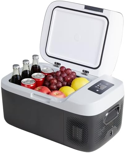 OLIXIS Portable Car Refrigerator, 17QT Single-Zone Electric Coole...