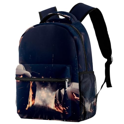 Sac à dos d'école pour adolescentes multicolore grand compartiment pour collège et loisirs