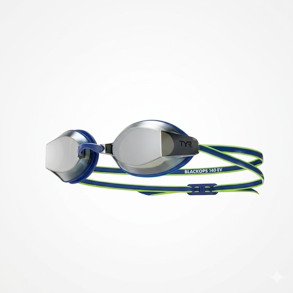 TYR Unisex Black Ops Mirrored Adult Fit Goggle