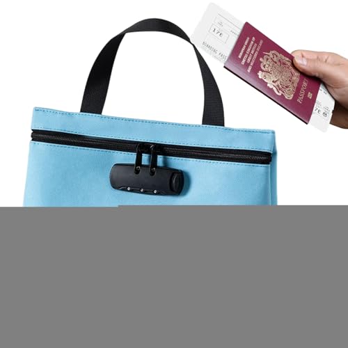 Gran contenedor para guardar documentos y pasaportes con diseño impermeable en viajes 2