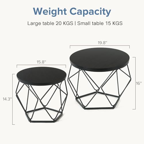DUMOS Modern Geometric Nesting Tables