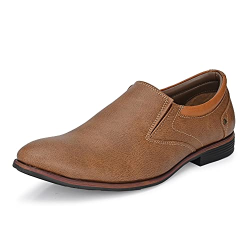 Image of Centrino Men's Classic Moccasins Non-Lace Up Formal Shoes for Office, Party,Wedding | Dress Shoes | Extra Cushioning Insole | Lightweight & Comfortable (7957)