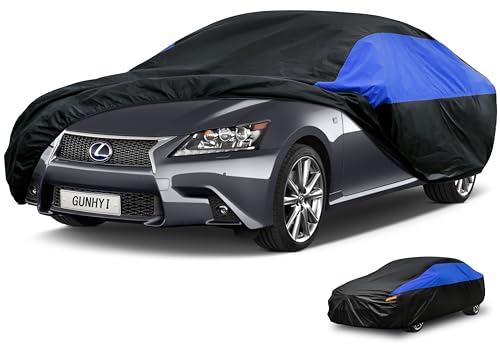 Image of GUNHYI Lexus Car Cover Custom Fit Lexus GS GS200t GS300 GS350 GS450h Waterproof All Weather, Lightweight Full Exterior Cover Outdoor Sun UV Rain Dust Snow Wind Protection.