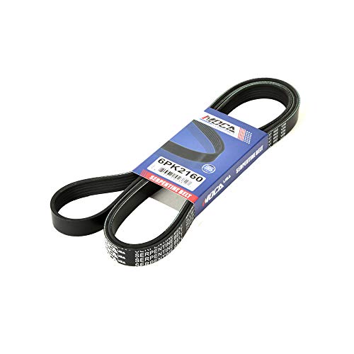 Image of MOCA EPDM 6PK2160 Belt Fits 1994-1995 for Ford Taurus Wagon 3.0L & 1996-1999 Mercedes-Benz C230 Sedan 2.3L & 1995-2001 Mercury Sable Wagon 3.0L
