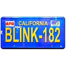 Celebrity Machines | Blink 182 | Vanity Plate, Stamped Aluminum, Metal Decorative Tag, Corrosion Resistant, Quality Novelty Sign, Wall Decoration, Wall Hanging