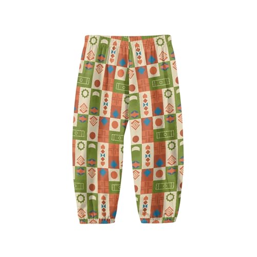 Image of Unisex Little Kids Yoga Trousers Bohemian Beach Pants Baggy Harem Activewear for Boys and Girls Age 3-10