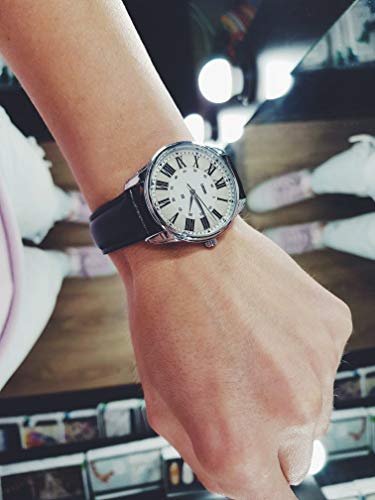 Ziz London Railway Station Watch, Black White Classic Watch, White Minimalist Watch, Every Watch Comes In A Beautiful Gift Box And With An Additional Band #TOP5