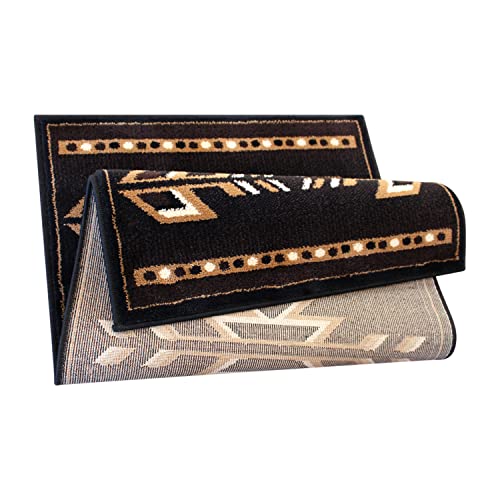 Tapete decorativo Masada Rugs 2' x 3'5" marrón miniatura 5