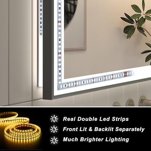 Luxury Bathroom Mirror Defogger LED
