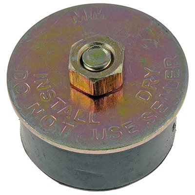 Dorman - Autograde 570-009.1 Rubber Expansion Plug 1-1/2 In. - Size Range 1-1/2 In. - 1-5/8 In. - Exp Plug Rubber - Rubber Expansion Plug 1-1/2 In. - Size Range 1-1/2 In. - 1-5/8 In. - Core Plug - Freeze Plug - Welsh Plug - This engine expansion plug is designed to match the fit and function of the original part on specified vehicles. Made of quality materials, it is engineered for reliable performance. - Chevrolet 1950-47, GMC 1950
