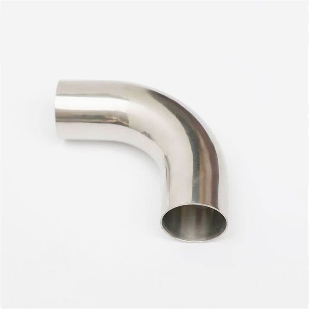 Conector de tubo de manguera, 1 codo de acero inoxidable 304 Od de 90 grados, accesorios de conexión de codo de soldadura sanitaria, grado de pulido 19/32/38/51/76/102 mm/multicolor/57 mm