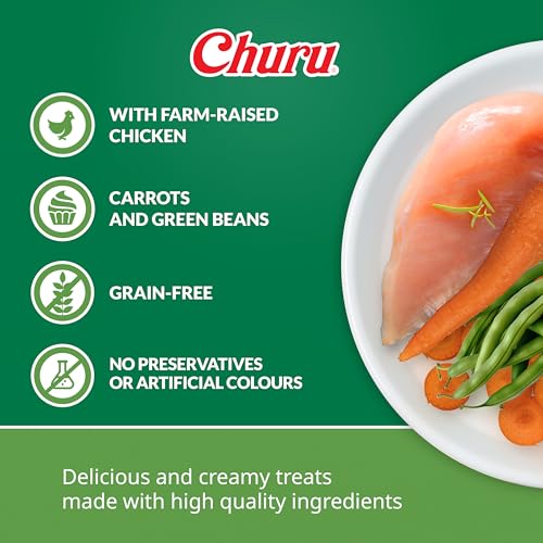 Churu Dog Snack Puree Chicken, topping appétissant pour chien difficile - 11