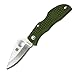 Spyderco Ladybug 3 Lightweight Folding Knife - Foliage Green FRN Handle with PlainEdge, Hollow Grind, VG-10 Steel Blade and Back Lock - LFGP3