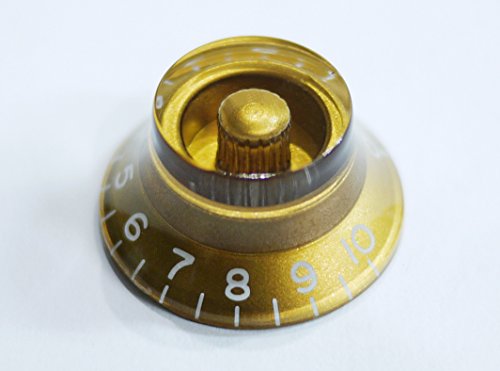 【国産】 UFO/ハットノブ ボリューム/トーン プリント文字仕様 ゴールド [ ミリ ] 単品のサムネイル