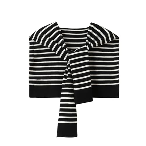 Sweater Shawl Wraps for Women Knitted Knotted Shawls Wraps Striped Scarf Cape Pashmina Shawls Shoulder Top Wrap