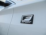 1pc F Sport Logo 3D Metal Emblem Badge Sticker Fender Trunk Dashboard