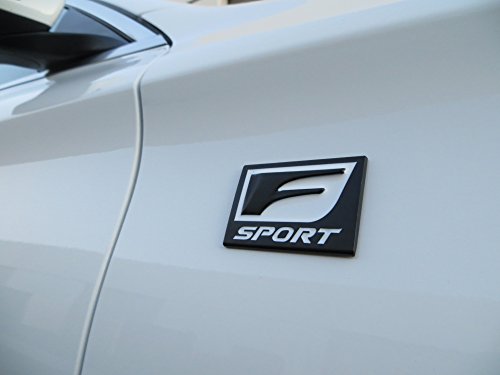 1pc F Sport Logo 3D Metal Emblem Badge Sticker Fender Trunk Dashboard