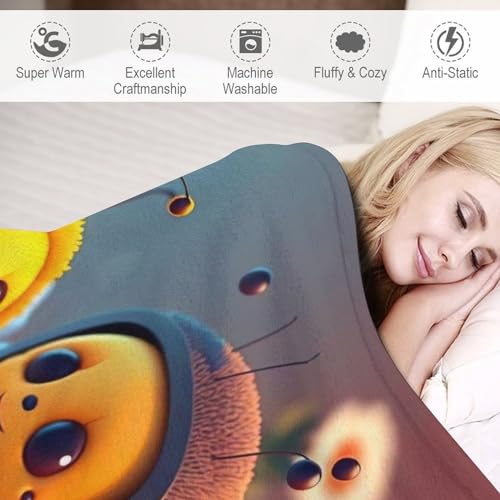 Manta de franela de abeja para abrigar tus tardes de invierno y momentos de relax 6