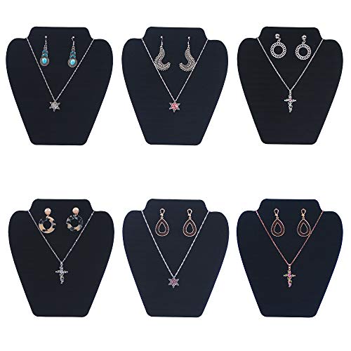 Coward 6PCS/Set Necklace Display Stand for Show Jewelry Organizer Necklace Holder Earring Rack (Shape 2)