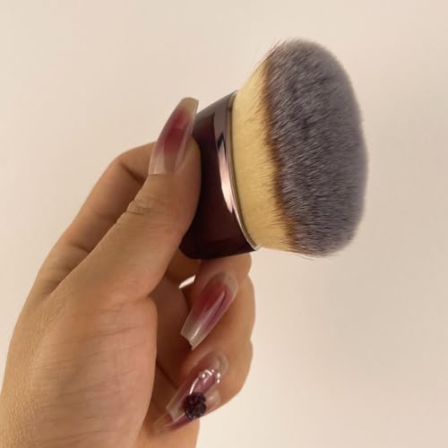Self Tanner Brush, Body Makeup Brush for Tanning, Wave Foundation Brush Face Leg Bronzer Tan Applicator (Silver brown)