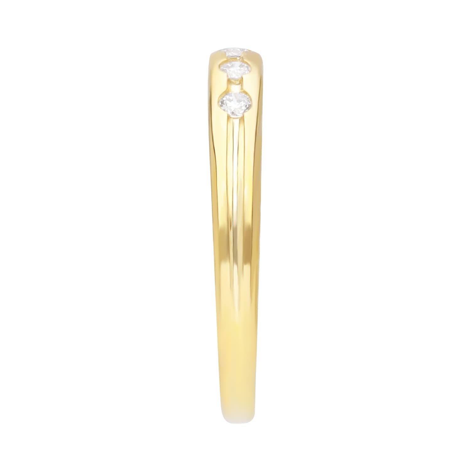 Anillo de oro amarillo de 9 quilates con diamante