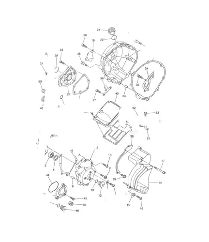 Joint de couvercle de carter résistant pour voyage FZ1 - 2