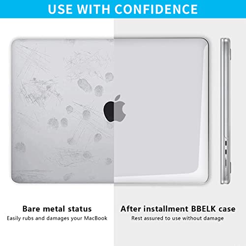 HASTHIP® Laptop Case Cover for New MacBook Air 13.6 Inch M4 A3240 M3 A3113 M2 A2681 Retina Display&Touch ID 2025 2024 2022 Mac Book 13.6 Inch Case for Apple Clear Plastic Hard Shell Cover Protective - Image 6