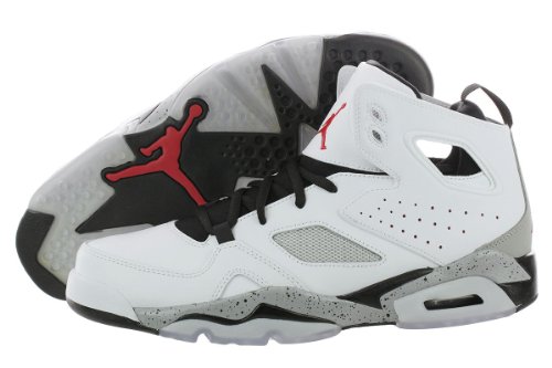 Jordan Flight Club '91 Men's Shoes (555475-102, White/Black/Matte Silver/Gym Red)