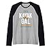 Kayak Girl - Kayak Gal - Kayaker Camiseta Manga Raglan