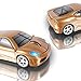 elec Space Wireless Mouse 2.4GHz Cool Sport Car Shape Wireless Mouse Optical Cordless Mice with USB Receiver for PC Laptop Computer 1600 DPI 3 Buttons Gold