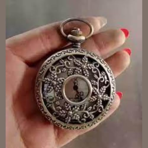 Vintage-Style-Analog-Quartz-Pocket-Watch-Round-Dial-Style-Antique-Brass-Pocket-Watch-for-Men-Antique-Metal-Pocket-Watch-for-Men-with-Metal-Chain