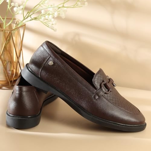 Image of YOHO Bliss Loafers for Women | Comfortable & Stylish Bellies | Fashion Moccasins with Footpharma Footbed | Slip-on for Casual & Formal Wear | 002