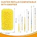 KeFanta Reusable Duster Refill for Swiffer, 360° Heavy Duty Duster Refills 8Pcs with 1 Handle, Washable Microfiber Dusters for Cleaning