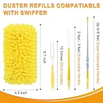 KeFanta Reusable Duster Refill for Swiffer, 8Pcs with 1 Handle - Image 2